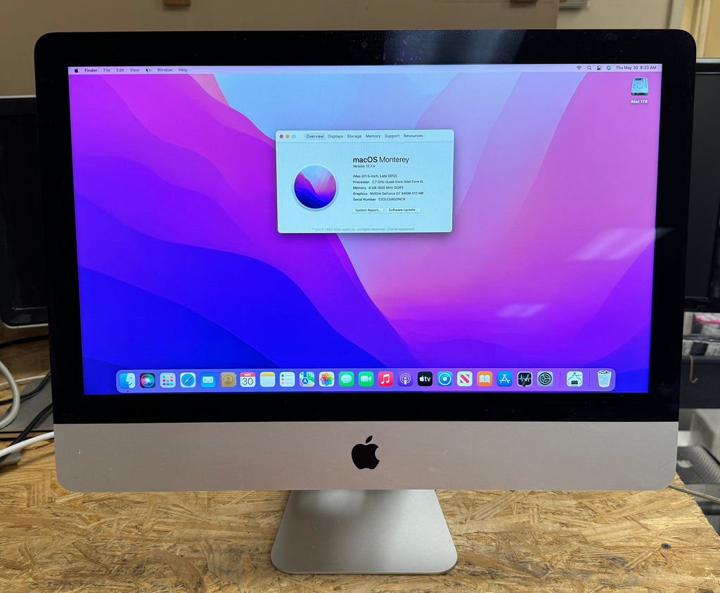 Apple iMac 21.5-inch Late 2012 2.7GHz Quad-Core Intel Core