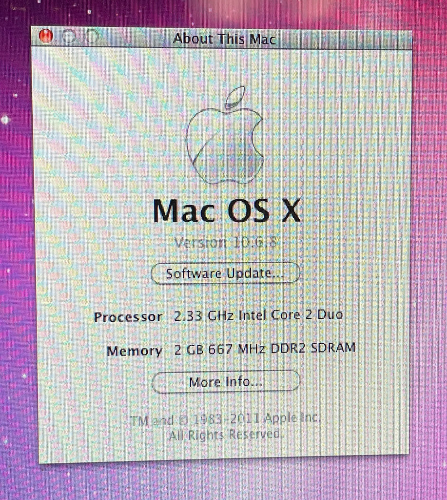 Apple Mac mini 2006年1.83GHz CoreDuo 80GB Apple Mac mini A1176 1.83GHz Intel Core Duo 512MB 80GB HD