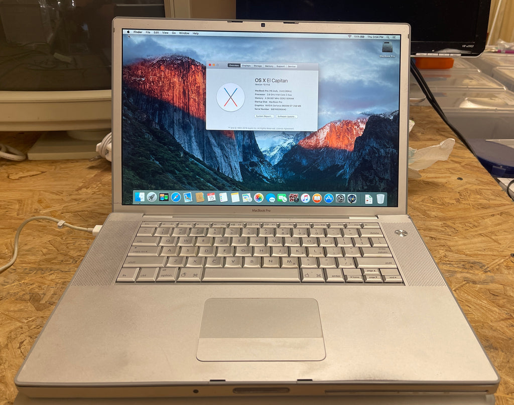 MacBook Pro 15インチ C2D 4GB HDD500GB Apple MacBook Pro 15-inch December 2007 2.6GHz Intel Core 2