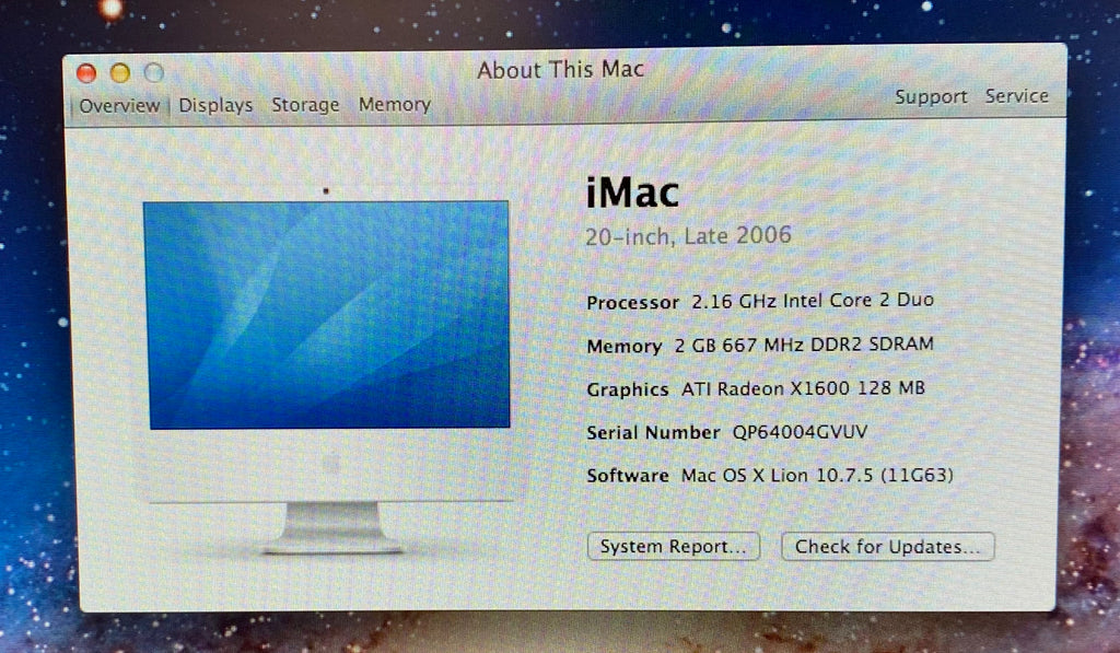 iMac2006 Intel 20インチ - Macデスクトップ