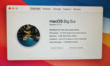 Apple MacBook Air 13-inch Early 2014 1.4GHz Dual Core Intel Core i5 (MD760LL/B)