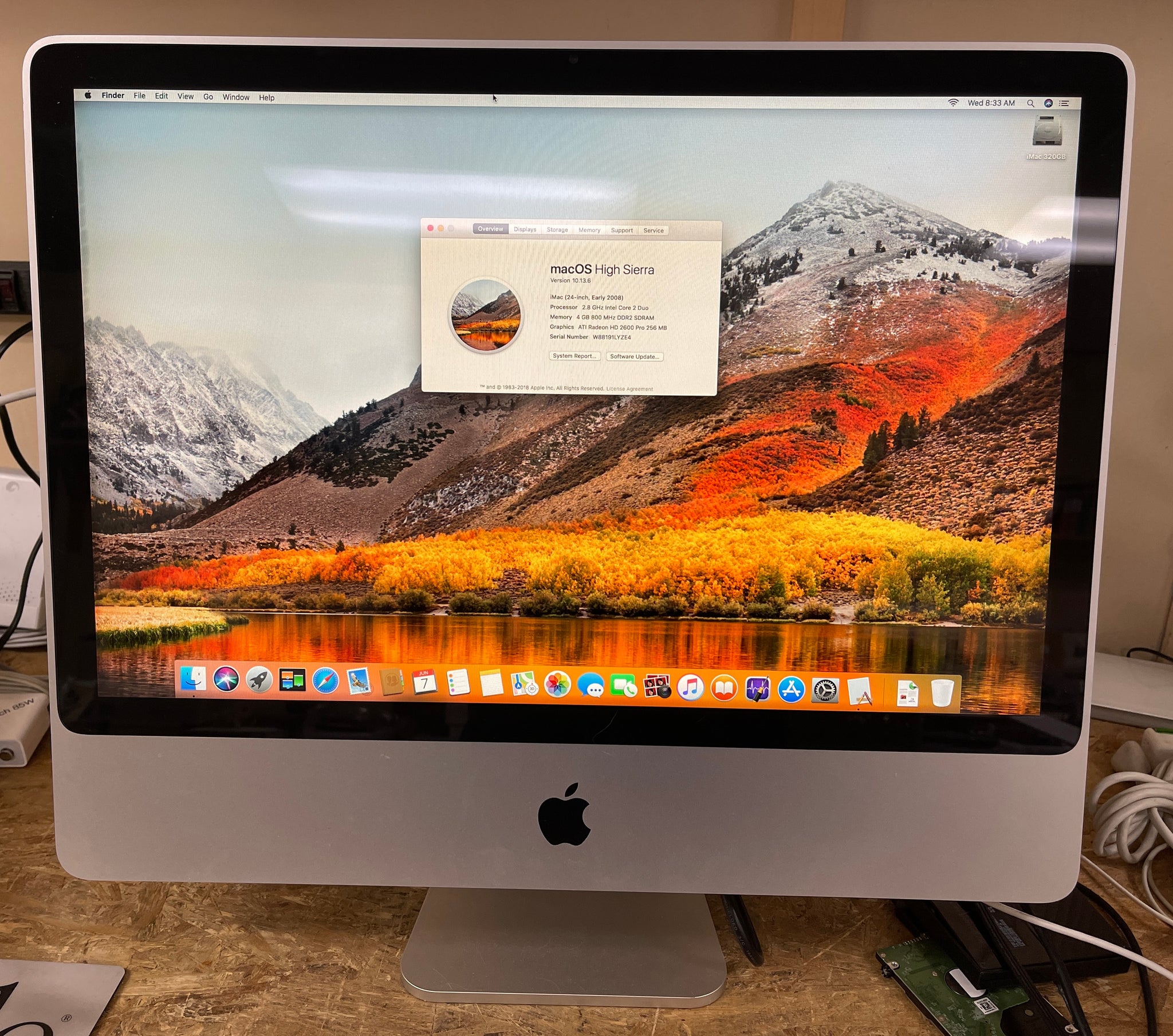 Apple 良品 iMac Early 2008 OSX 10.8.5 中古動作品 - デスクトップ 