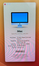 Apple iMac 21.5-inch Retina 4K Late 2015 3.1GHz Quad-Core Intel Core i5 (MK452LL/A)