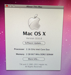 Apple MacBook Pro 17-inch July 2006 2.16GHz Intel Core Duo (CTO)