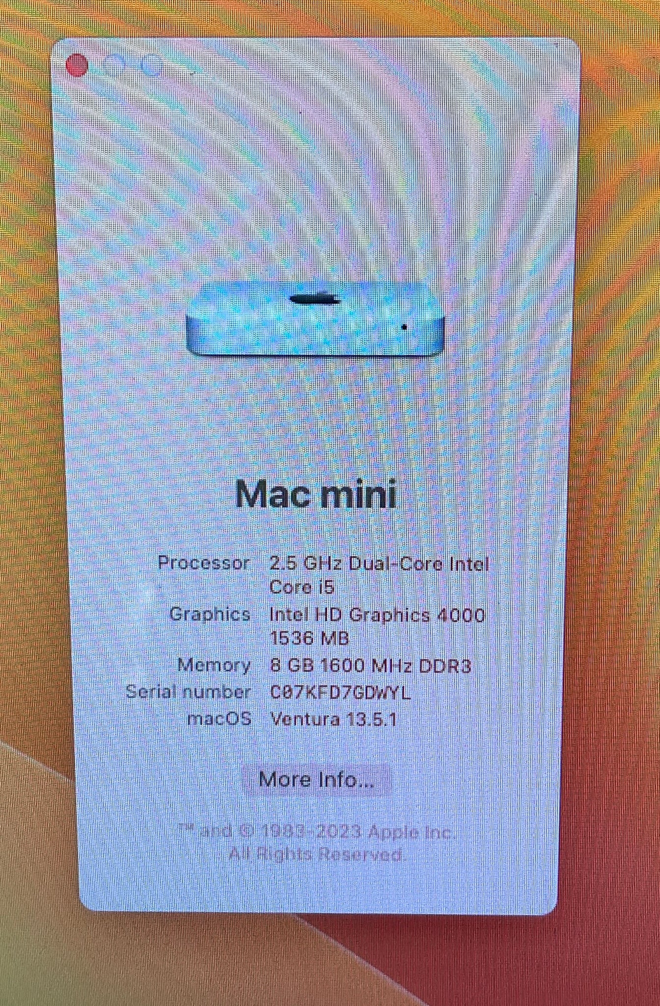 Apple Mac mini Late 2012 2.5GHz Dual-Core Intel Core i5 (MD387LL/A