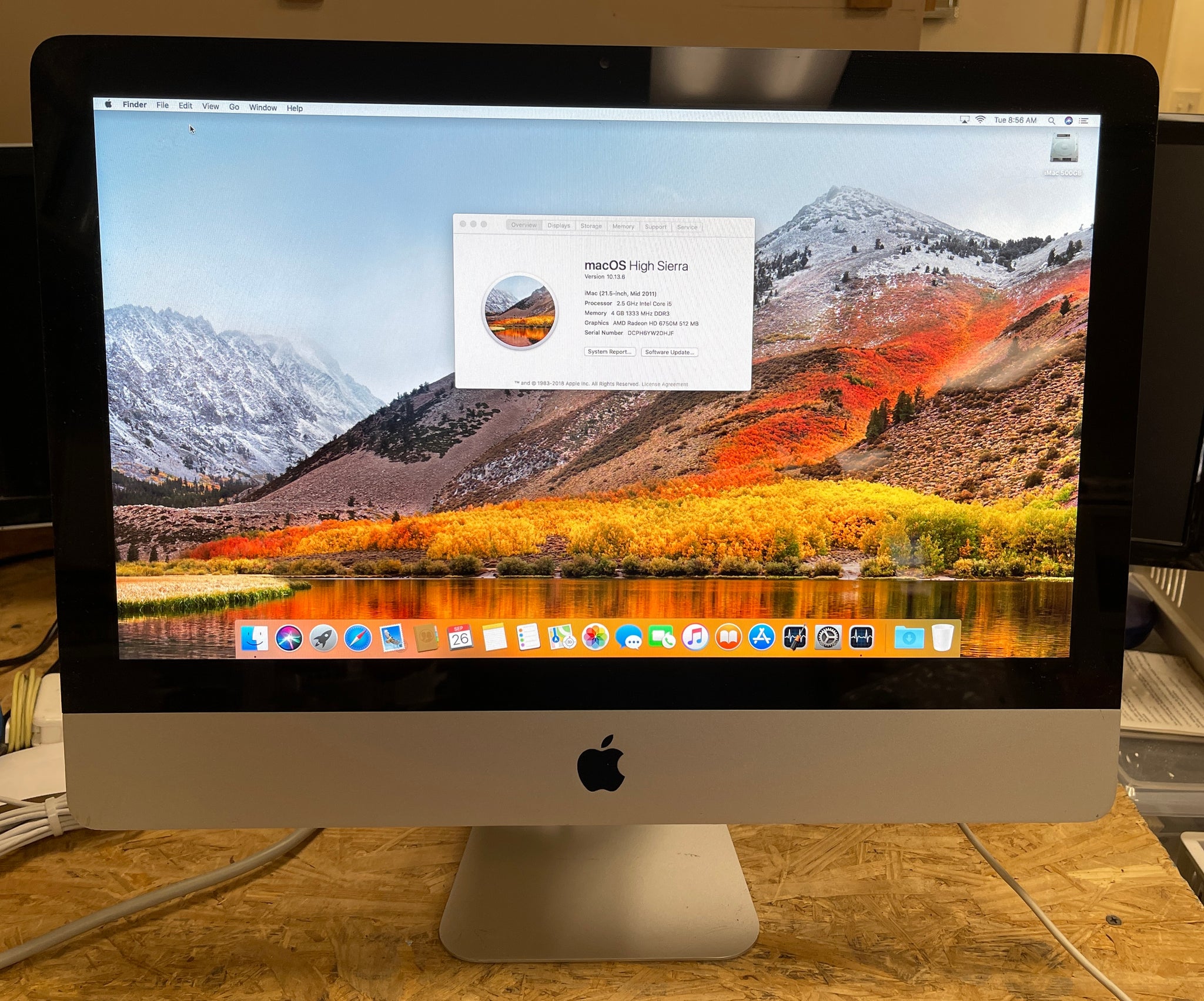 Apple iMac 21.5-inch Mid 2011 2.5GHz Intel Core i5 (MC309LL/A