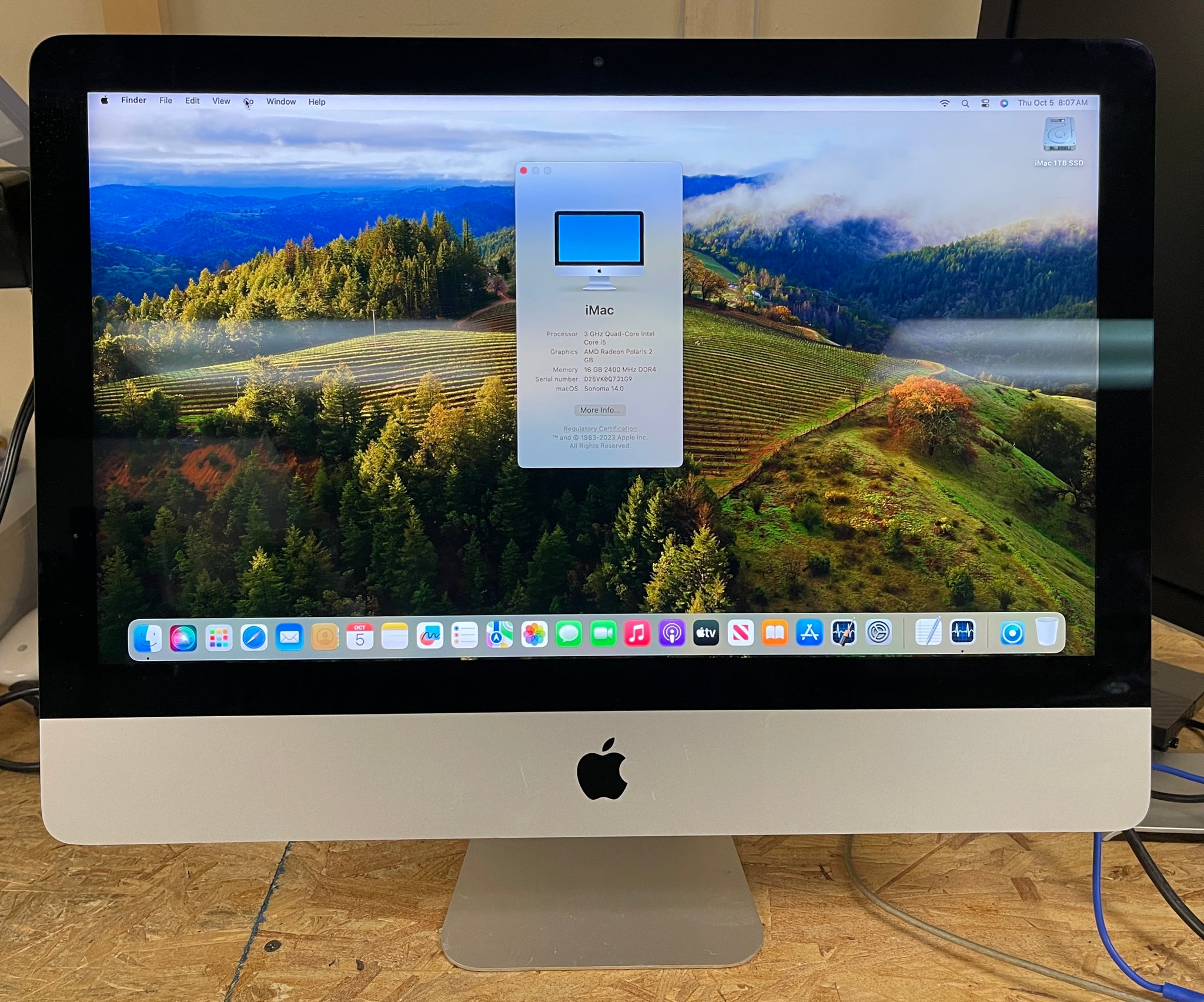 iMac（Retina 4K,21.5-inch,2017）3.6GHz Core i7〈MNE02J/A〉⑤ - Mac