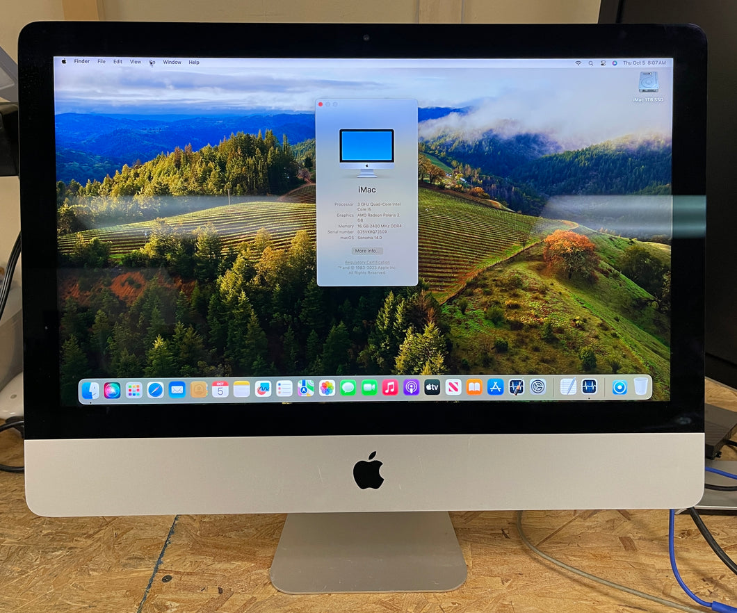 iMac 21.5-inch, 2017 3GHzクアッドコアCore i5