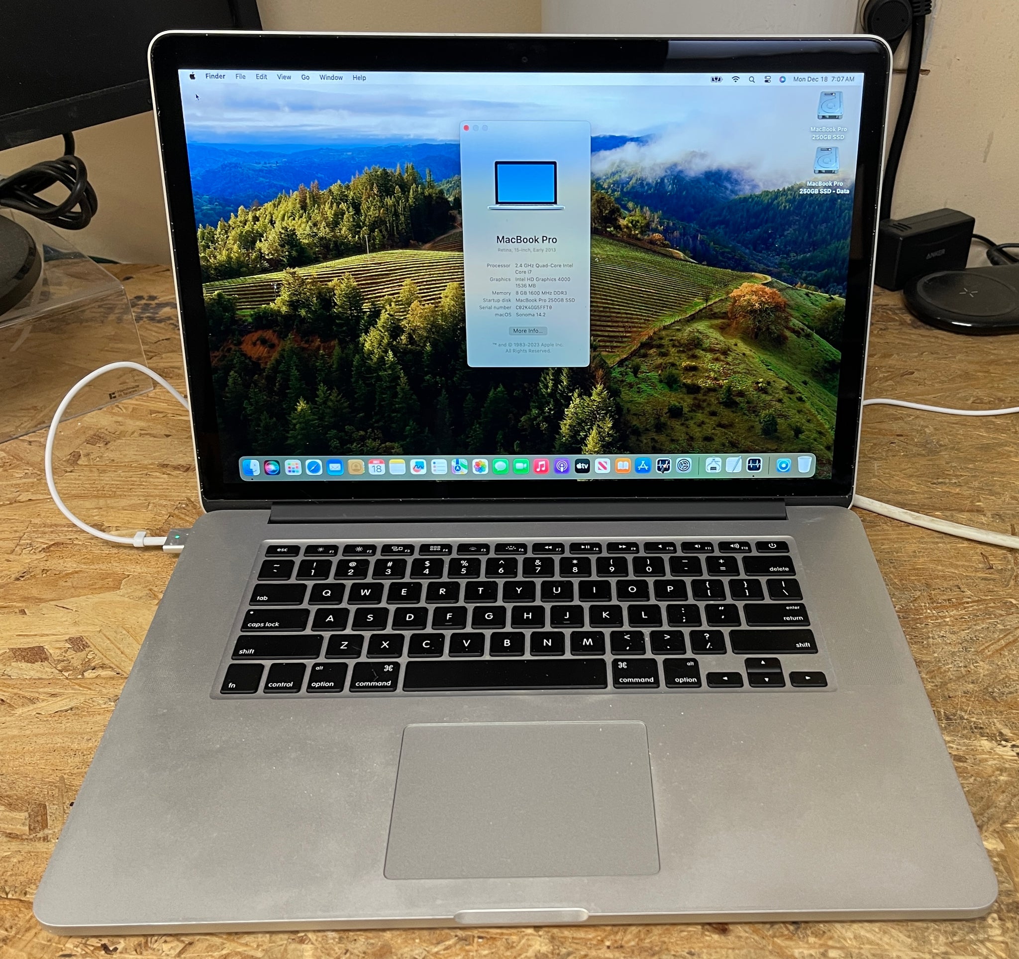 Apple MacBook Pro Retina 15-inch January 2013 2.4GHz Quad-Core