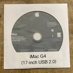 Apple iMac G4 17-inch USB 2.0 Installation Software