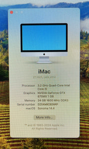 Apple iMac 27-inch June 2013 3.2GHz Quad-Core i5 (MD096LL/A)