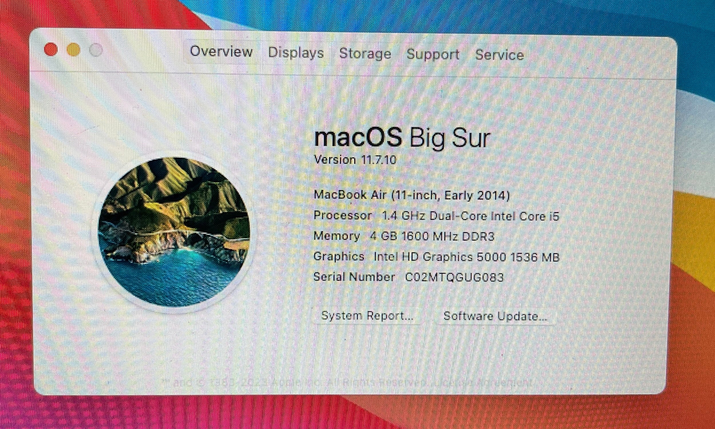 Apple MacBook Air 11-inch Early 2014 1.4GHz Dual-Core Intel Core