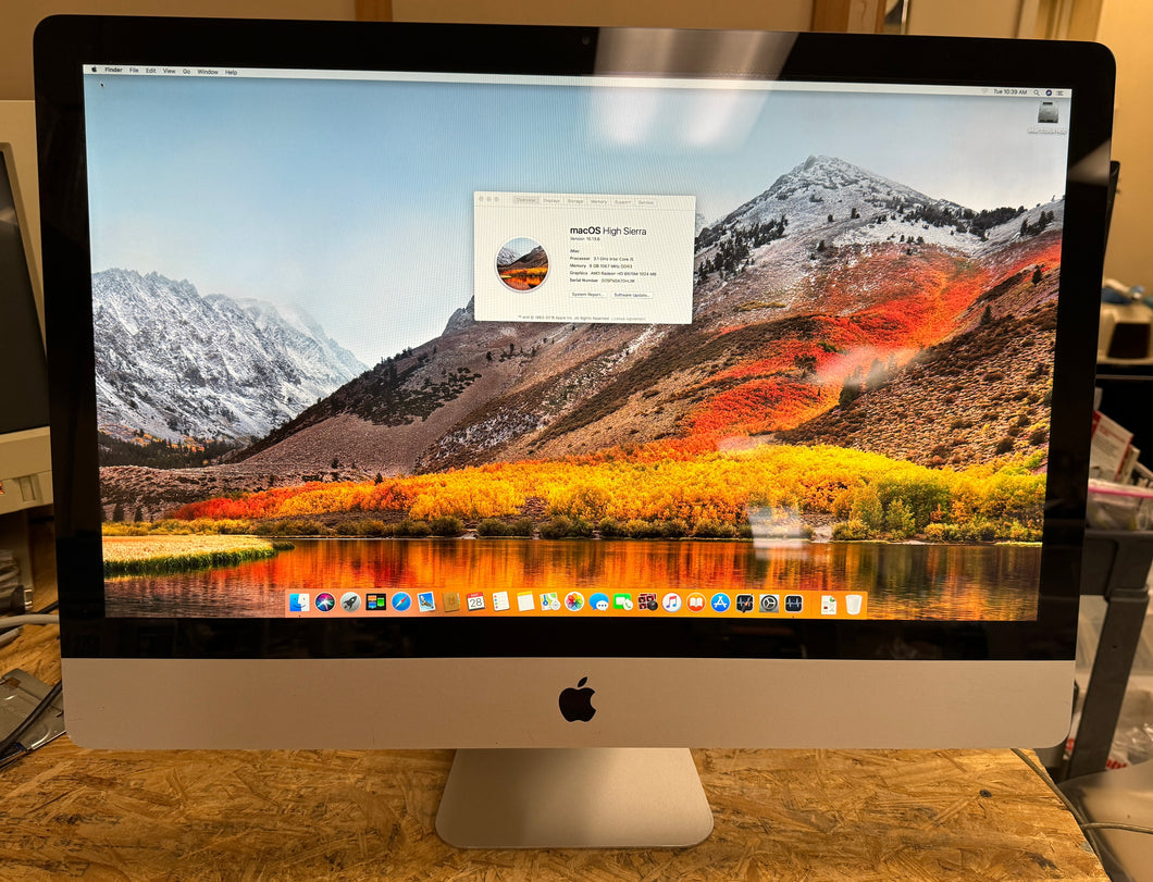 Apple iMac 27-inch May 2011 3.1GHz Intel Core i5 (MC814LL/A)