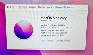 Apple MacBook Pro 15-inch March 2010 2.4GHz Dual-Core Intel Core i5 (MC371LL/A)