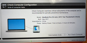 Apple MacBook Pro 13-inch May 2017 Two Thunderbolt 3 Ports 2.3GHz Dual-Core Intel Core i5 (FPXR2LL/A)