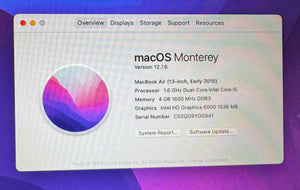Apple MacBook Air 13-inch September 2015 1.6GHz Dual-Core Intel Core i5 (MJVE2LL/A)