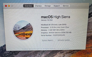 Apple MacBook Air 13-inch November 2010 2.13GHz Intel Core 2 Duo (MC503LL/A)