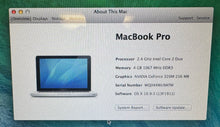 Apple MacBook Pro 13-inch October 2010 2.4GHz Intel Core 2 Duo (MC374LL/A)