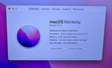 Apple MacBook Pro Retina 15-inch August 2012 2.6GHz Quad-Core Intel Core i7