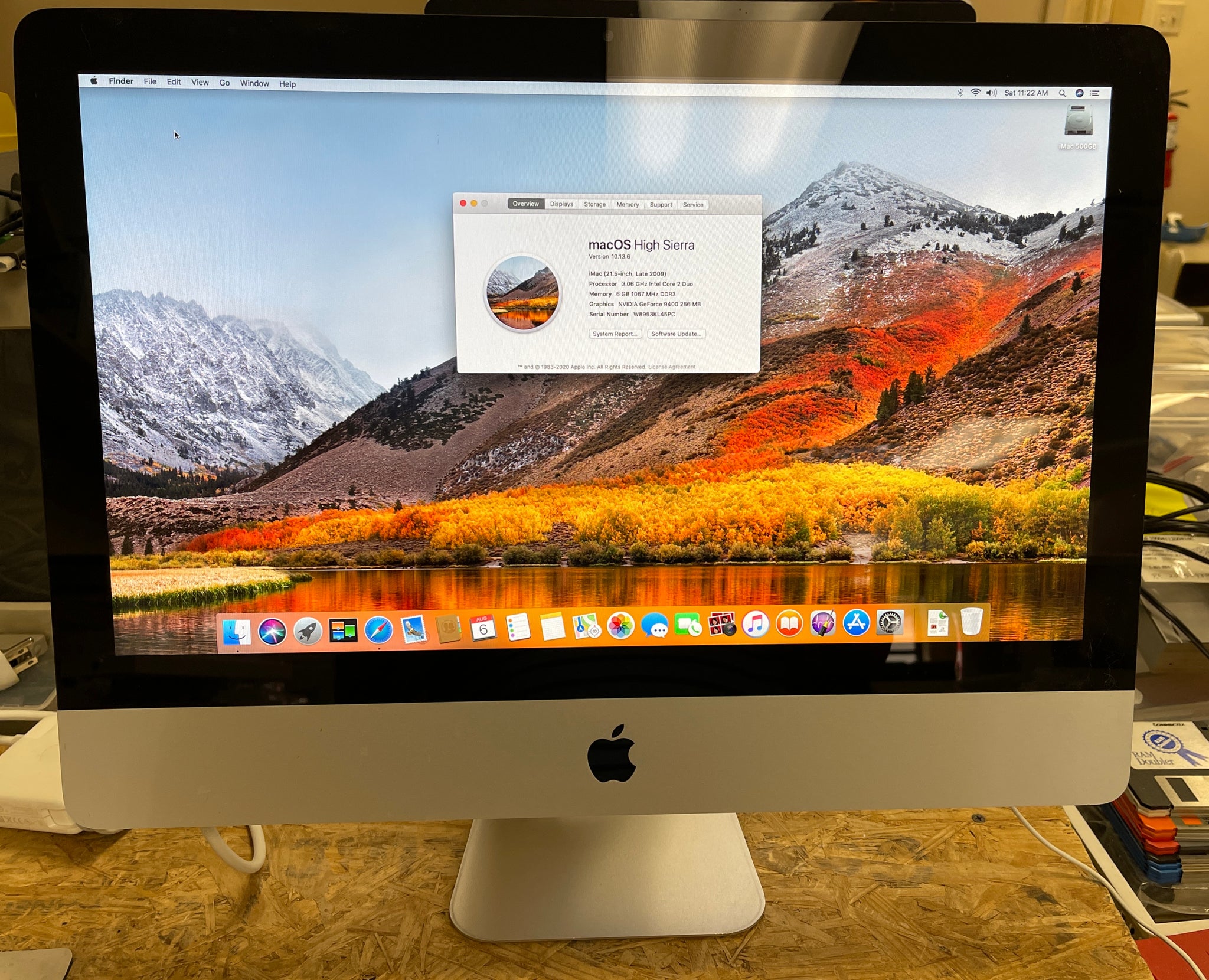 Apple iMac 2009 Late 21.5inchマウスキーボードは付属しません - Mac