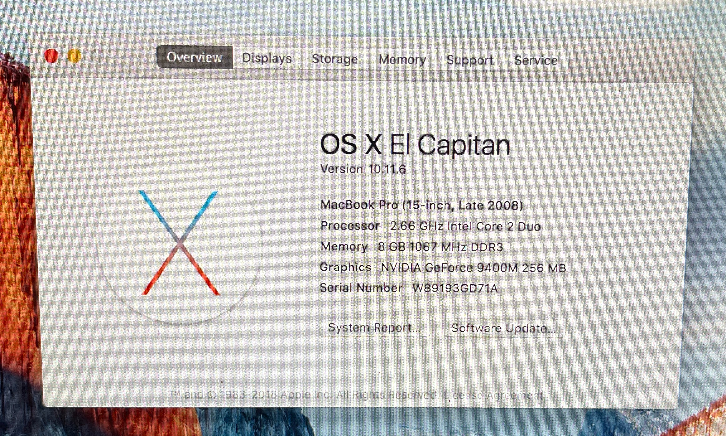 Apple MacBook Pro 15-inch Late 2008 2.66GHz Intel Core 2 Duo