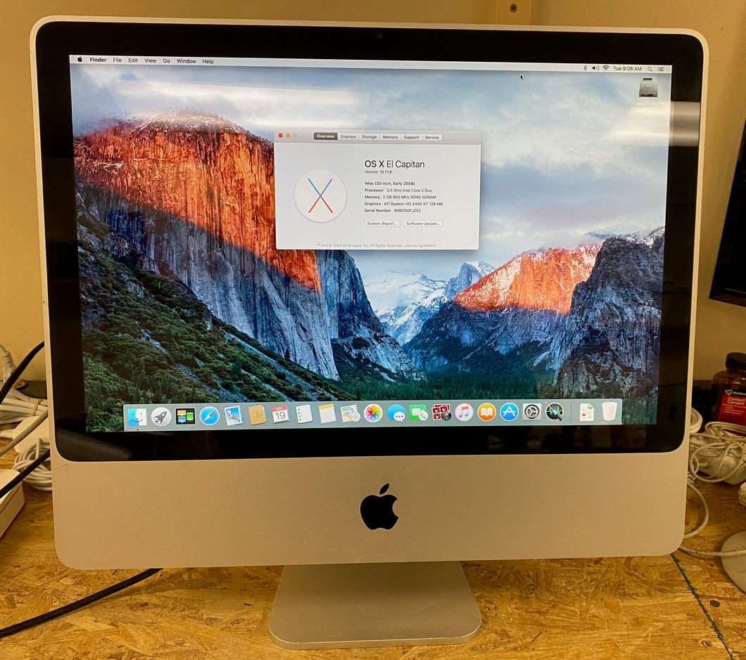 Apple iMac 20-inch May 2008 2.4GHz Intel Core 2 Duo (MB323LL/A)
