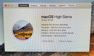 Apple MacBook Pro 13-inch Mid 2010 2.66GHz Intel Core 2 Duo (MC375LL/A)