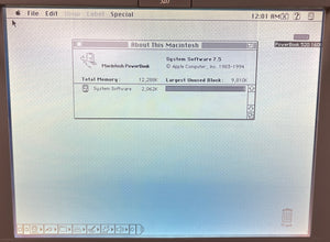 Apple PowerBook 520 featuring a 25MHz Motorola 68LC040 Processor (M2597LL/A)
