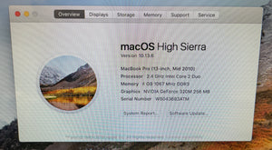 Apple MacBook Pro 13-inch October 2010 2.4GHz Intel Core 2 Duo (MC374LL/A)