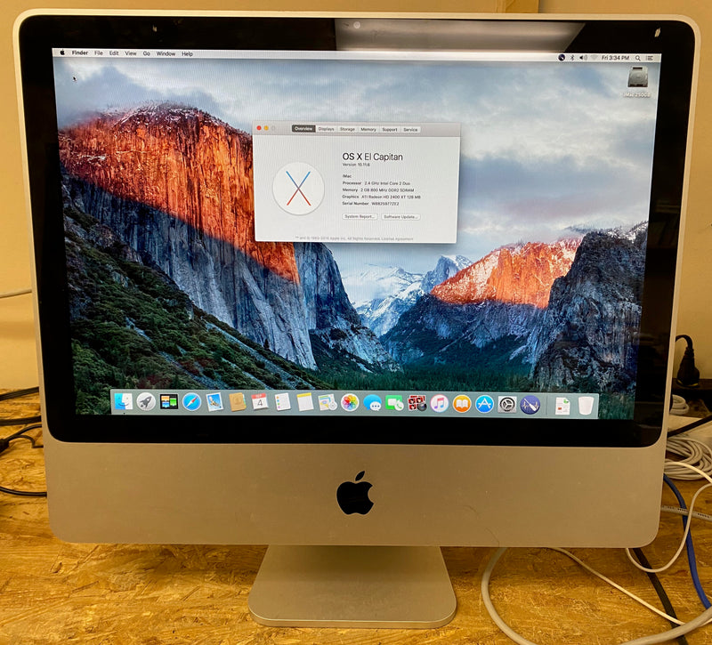 iMac 20inch Early 2008 320GB 4GB 10.8