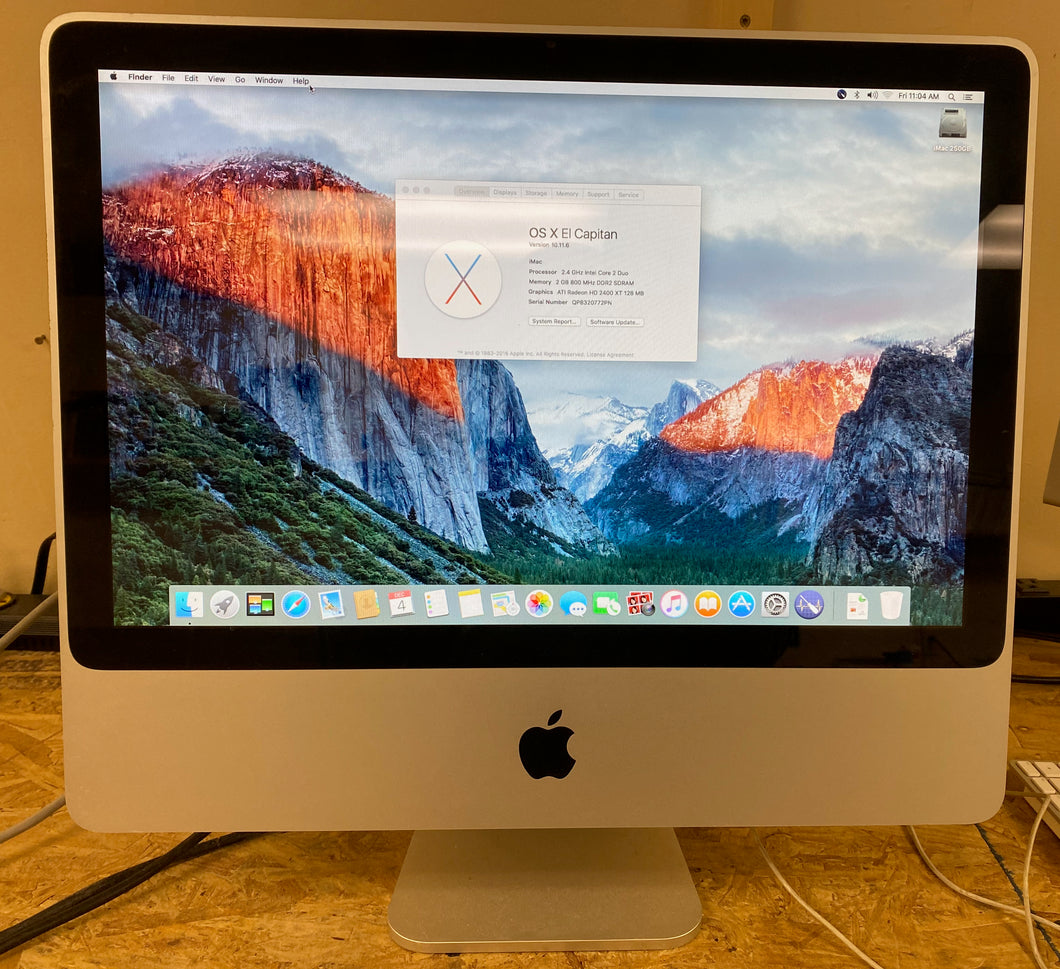 Apple iMac 20-inch August 2008 2.4GHz Intel Core 2 Duo (MB323LL/A)