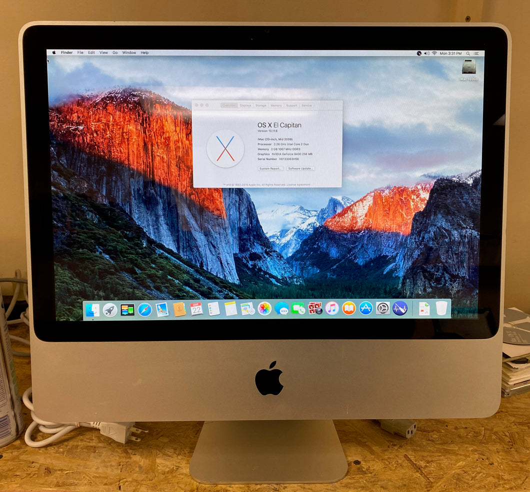 Apple iMac 20-inch Educational August 2011 2.26GHz Intel Core 2 Duo (MC015LL/B)